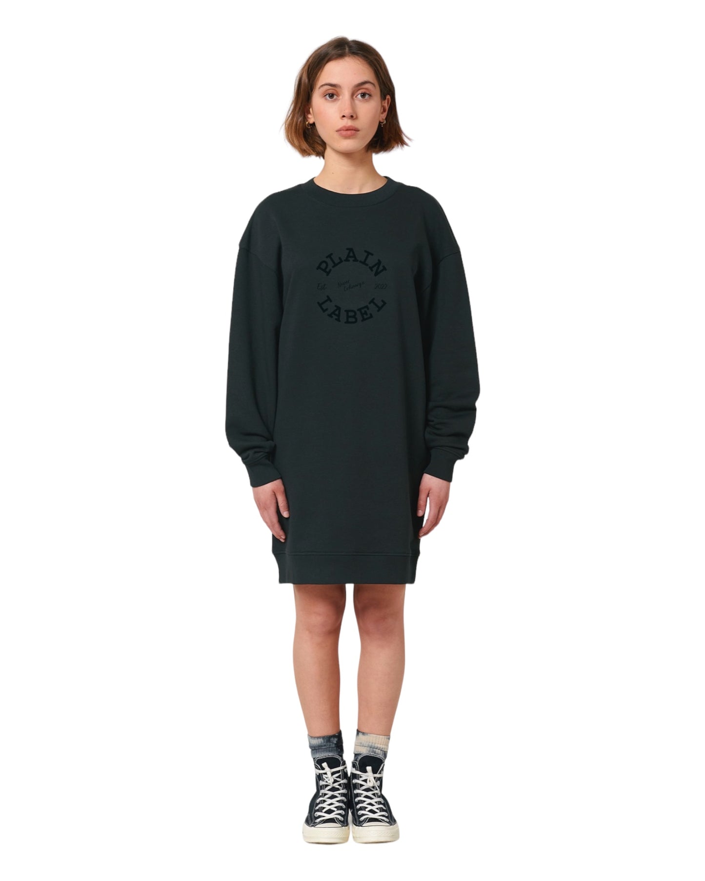 THE "BADGE" SWEATSHIRT DRESS